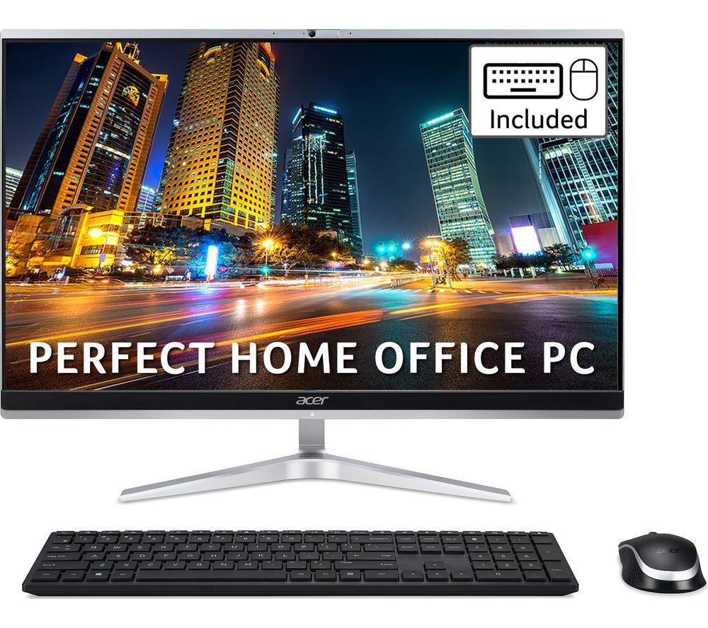 ACER Aspire C24-1650 23.8inch All-in-One PC - IntelCore i3  256 GB SSD  Silver  Silver/Grey
