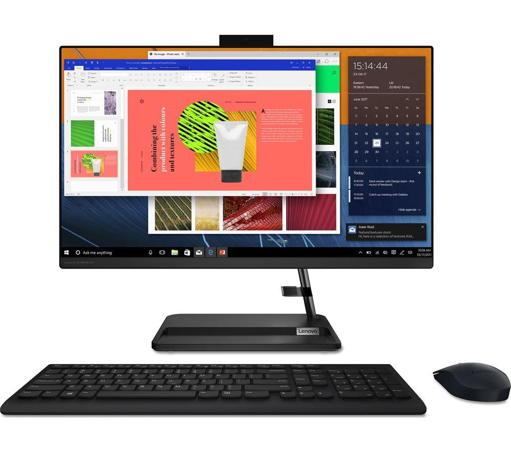 LENOVO IdeaCentre AIO 3i 23.8inch All-in-One PC - IntelCore i3  256 GB SSD  Black  Black
