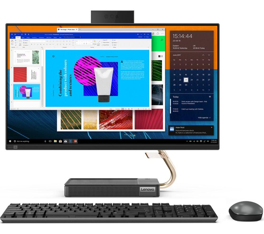 LENOVO IdeaCentre AIO 5i 23.8inch All-in-One PC - IntelCore i5  512 GB SSD  Grey  Silver/Grey