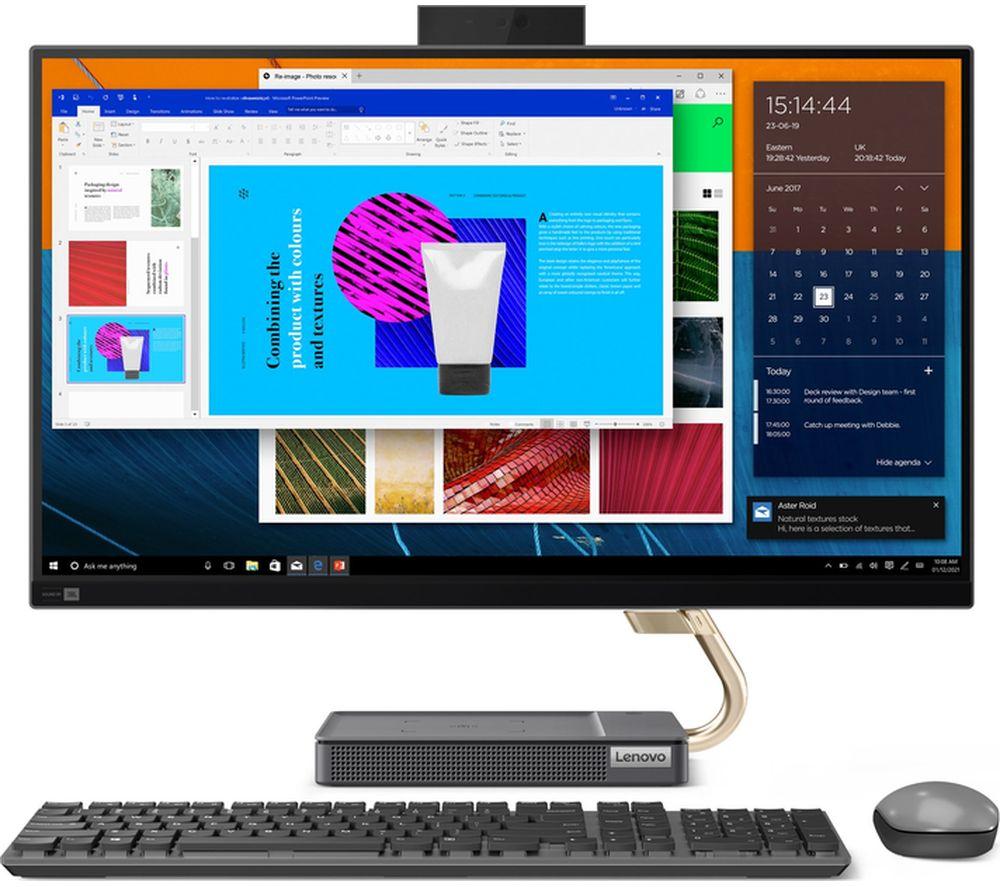 LENOVO IdeaCentre AIO 5i 27inch All-in-One PC - IntelCore i5  512 GB SSD  Grey  Silver/Grey