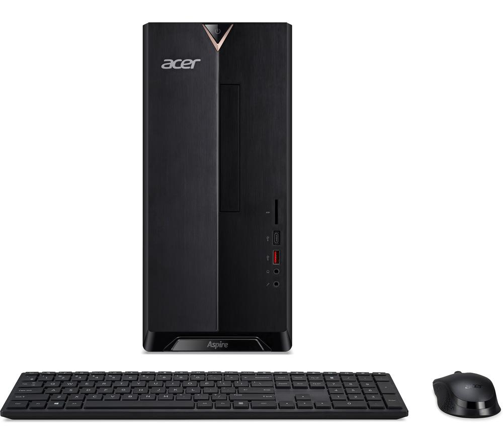 ACER Aspire TC-1660 Desktop PC - IntelCore i5  1 TB HDD & 256 GB SSD  Black  Black