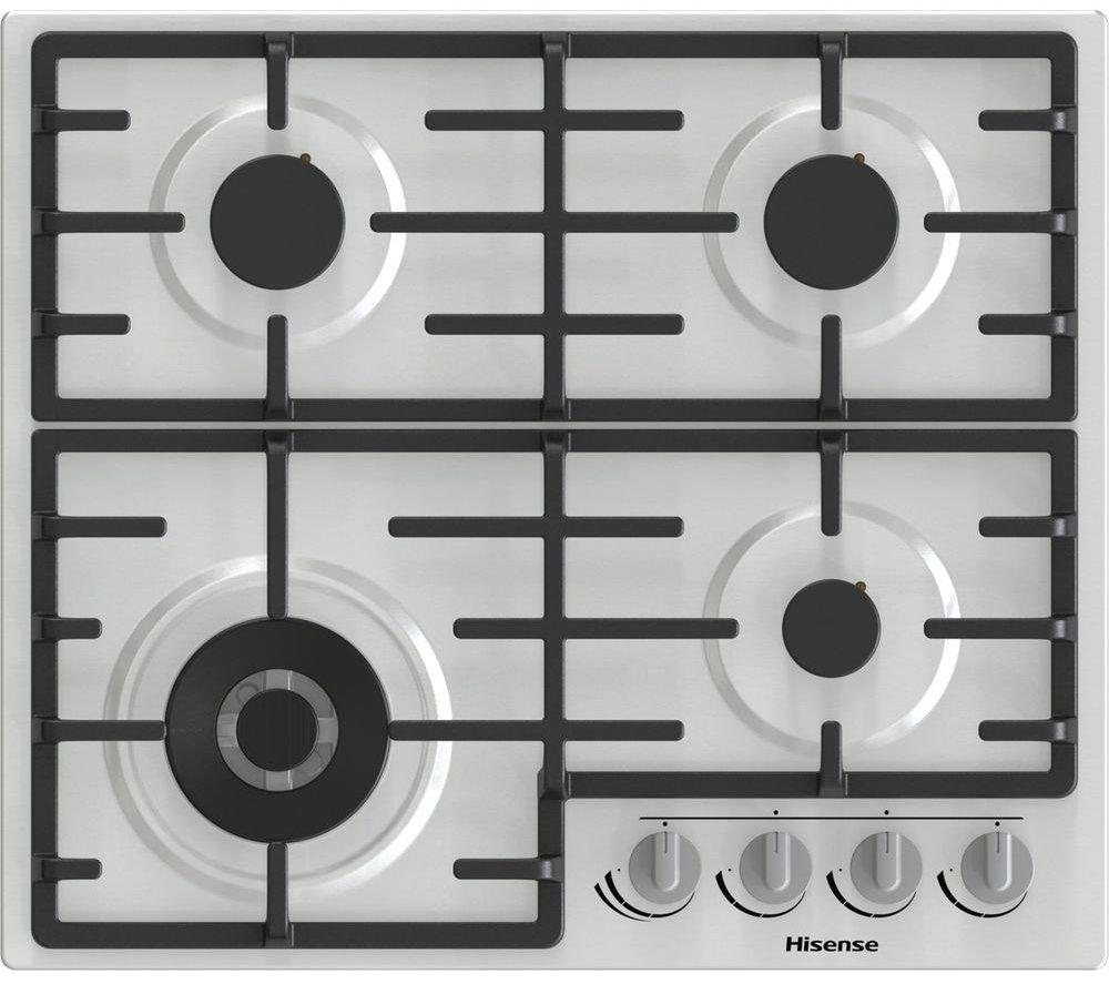 HISENSE GM663XB Gas Hob - Stainless Steel