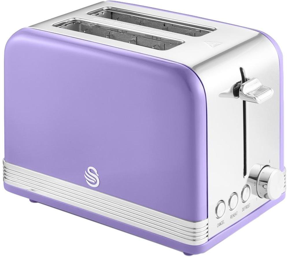 SWAN Retro ST19010PURN 2-Slice Toaster - Purple