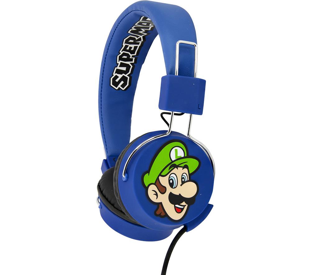 OTL SM0655 Super Mario and Luigi Kids Headphones - Blue