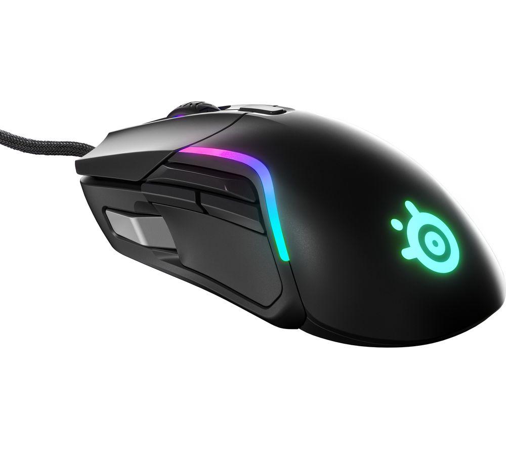 STEELSERIES Rival 5 RGB Optical Gaming Mouse  Black