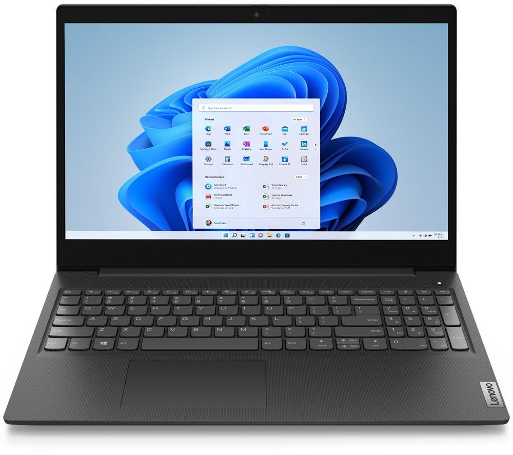 LENOVO IdeaPad 3 15.6inch Laptop - AMD Athlon Gold  128 GB SSD  Black  Black