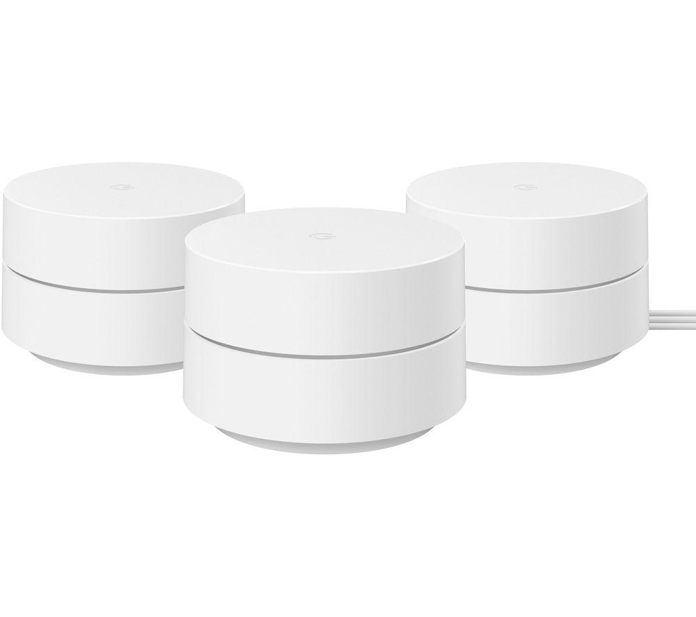 GOOGLE WiFi Mesh Whole Home System - Triple Pack  White