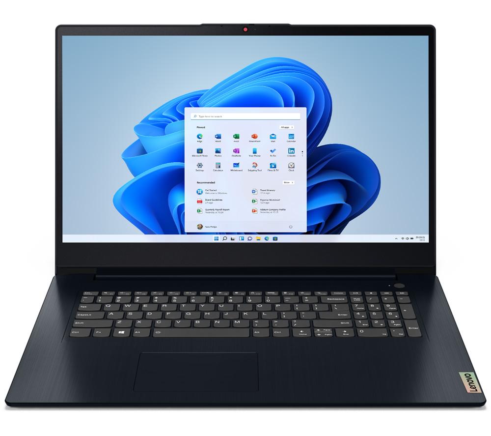 LENOVO IdeaPad 3i 17.3inch Laptop - IntelPentium Gold  128 GB SSD  Blue  Blue