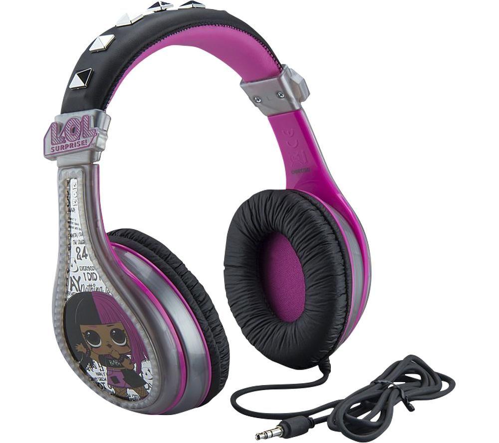 EKIDS LOL Surprise! Remix LL-140 Kids Headphones - Grey & Pink