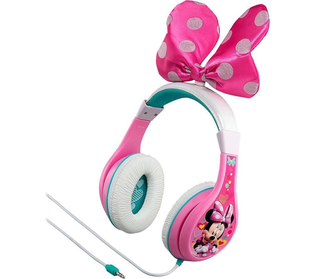 EKIDS Minnie Mouse MM-140 Kids Headphones - Pink & White