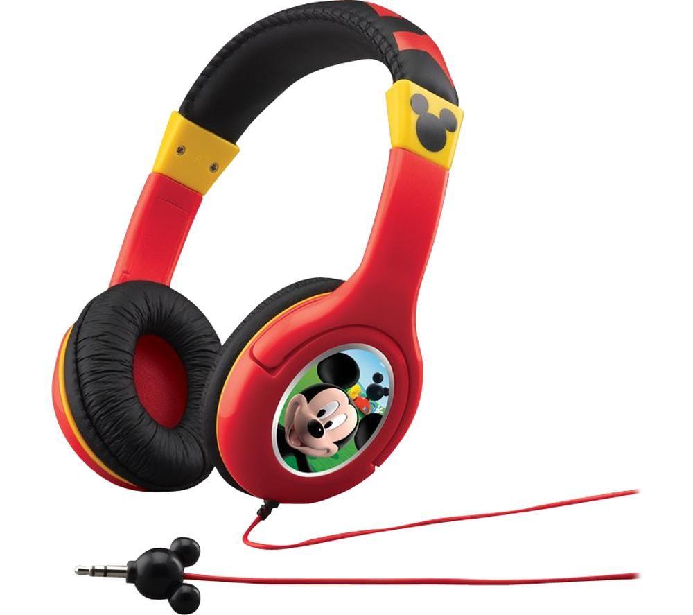 EKIDS Mickey Mouse MK-140 Kids Headphones - Red & Yellow