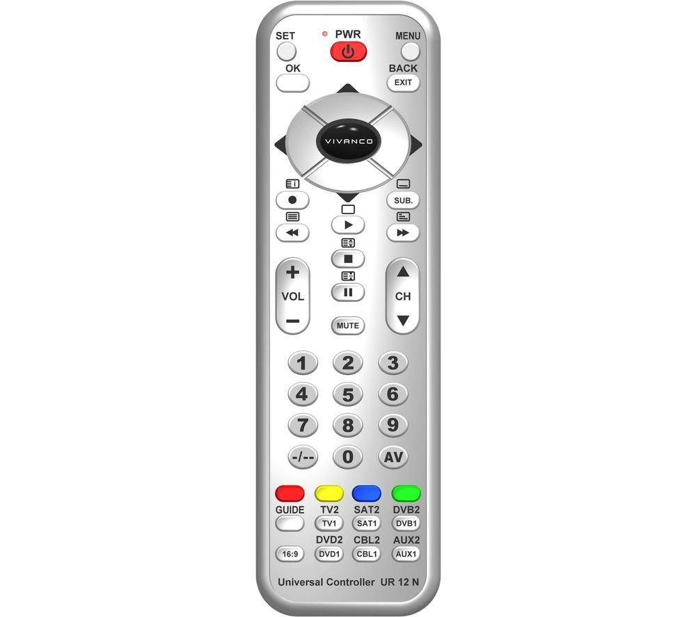 VIVANCO 34874 Universal Remote Control - Silver