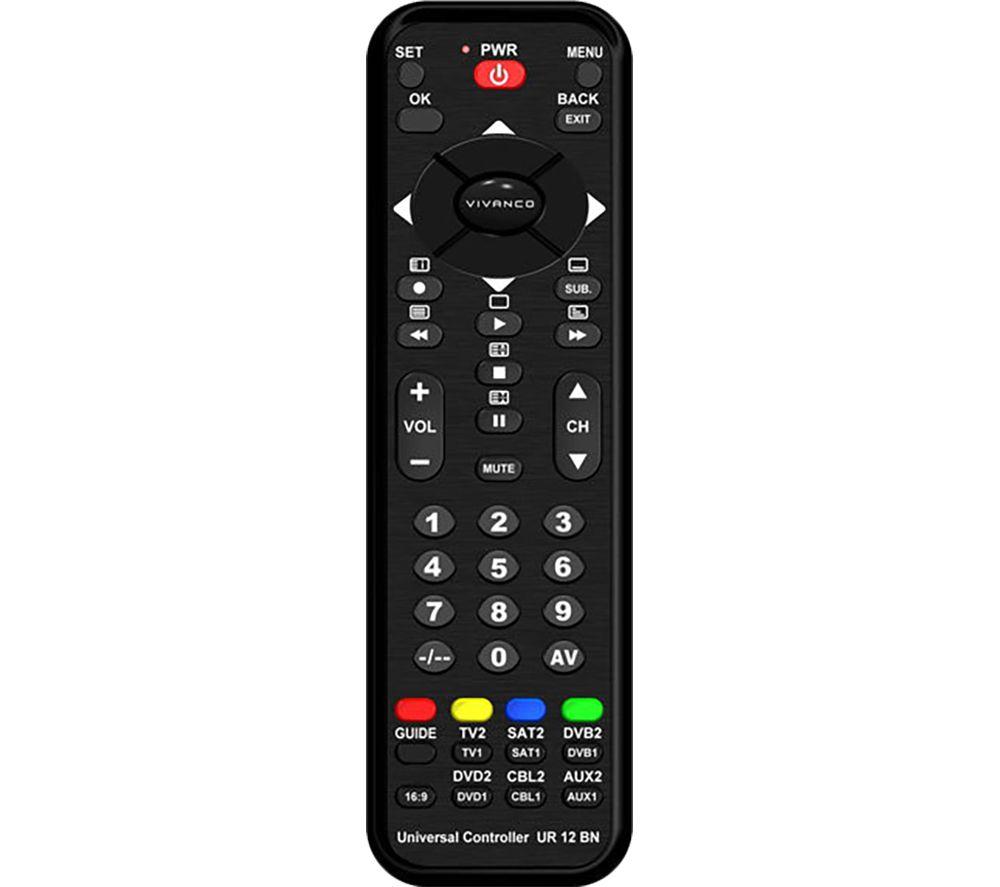 VIVANCO 34875 Universal Remote Control - Black