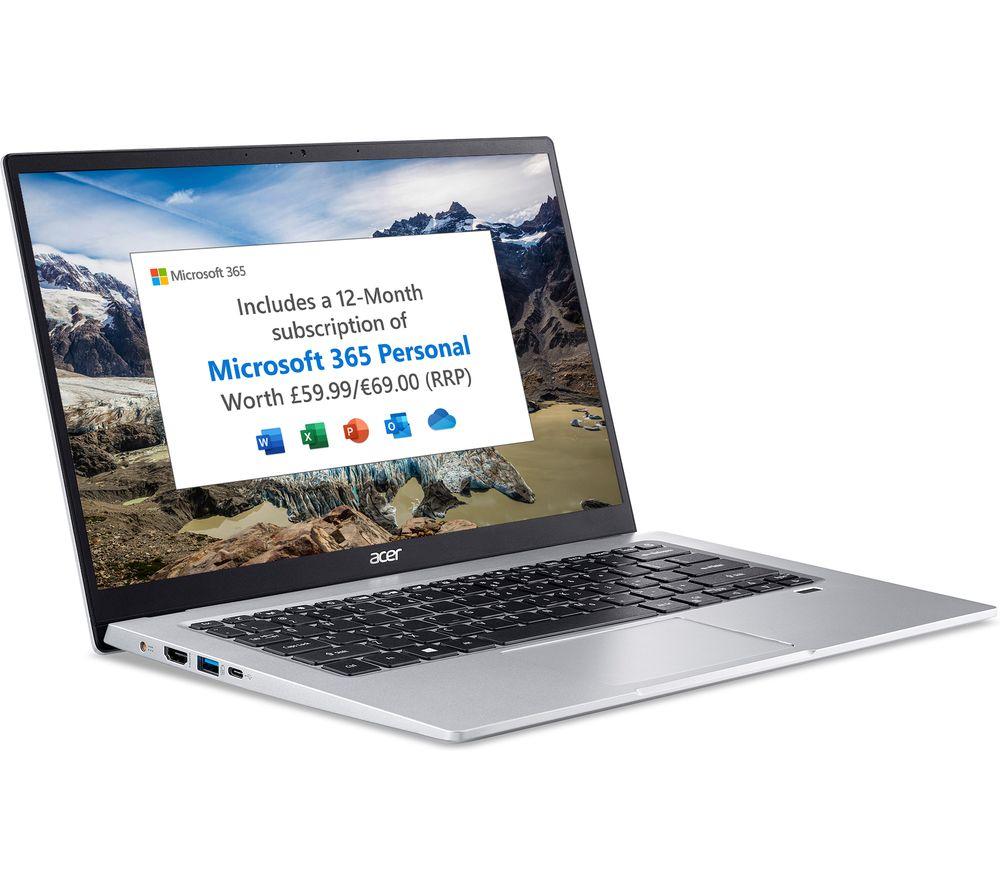 ACER Swift 1 14inch Laptop - IntelPentium  128 GB SSD  Silver  Silver/Grey