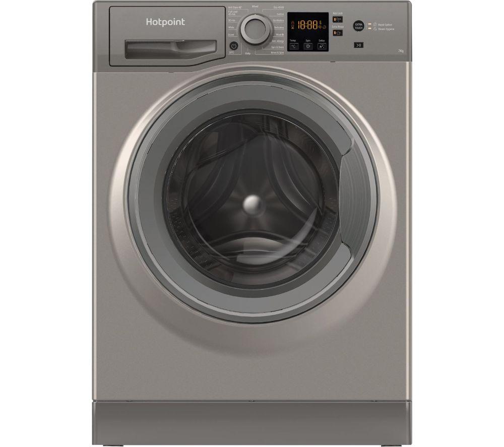 HOTPOINT NSWR 743U GK UK N 7 kg 1400 Spin Washing Machine - Graphite