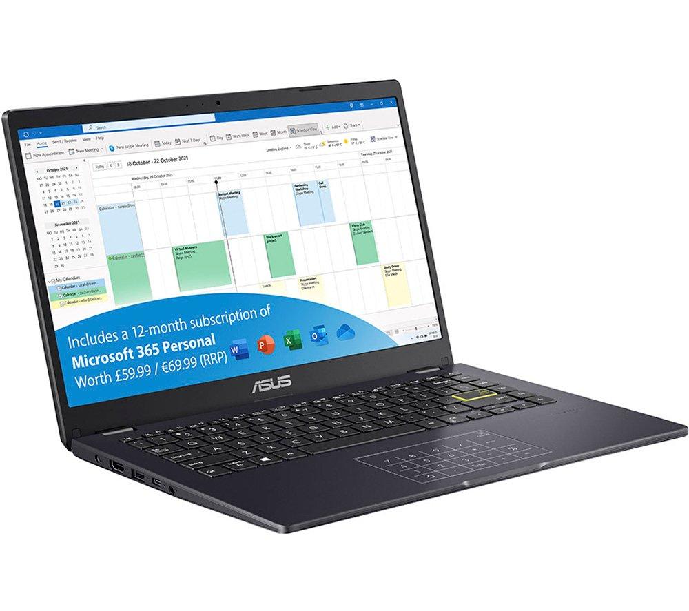 ASUS E410MA 14inch Laptop - IntelCeleron  128 GB eMMC  Blue  Blue