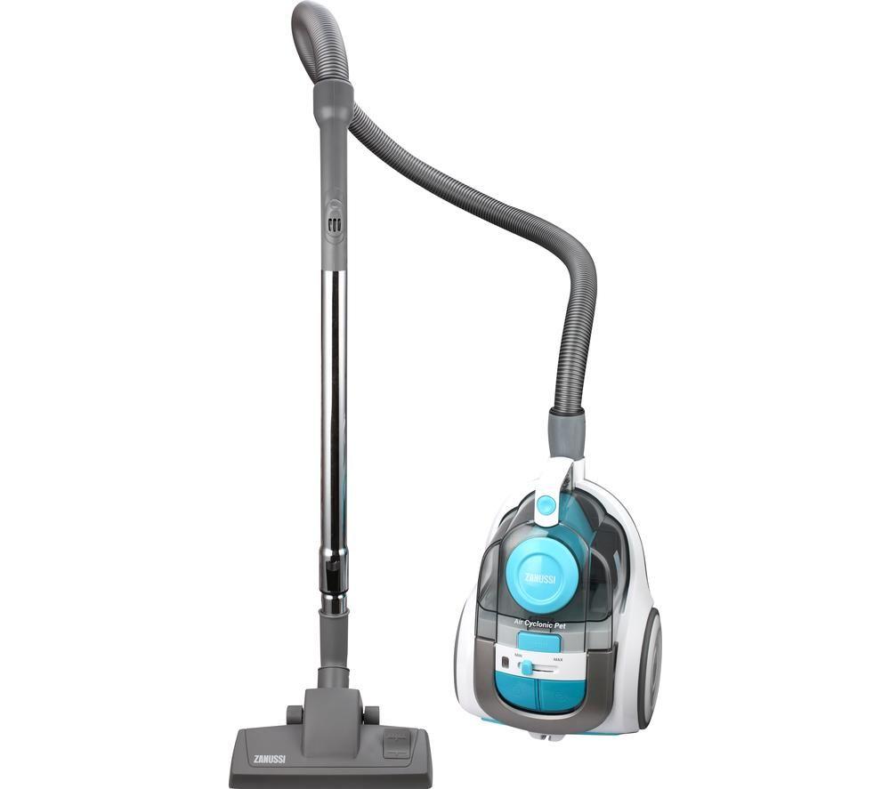 ZANUSSI ZAN8620PT Cylinder Bagless Vacuum Cleaner - Grey  White & Blue