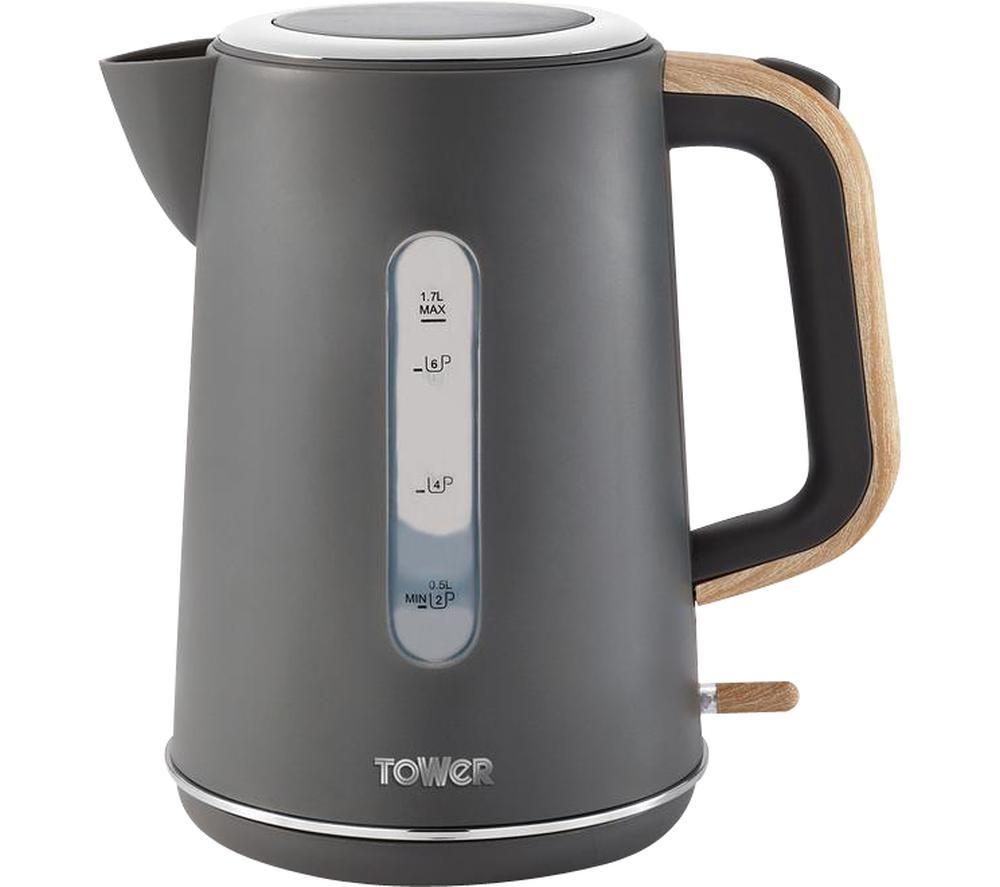 TOWER Scandi T10037G Jug Kettle - Grey