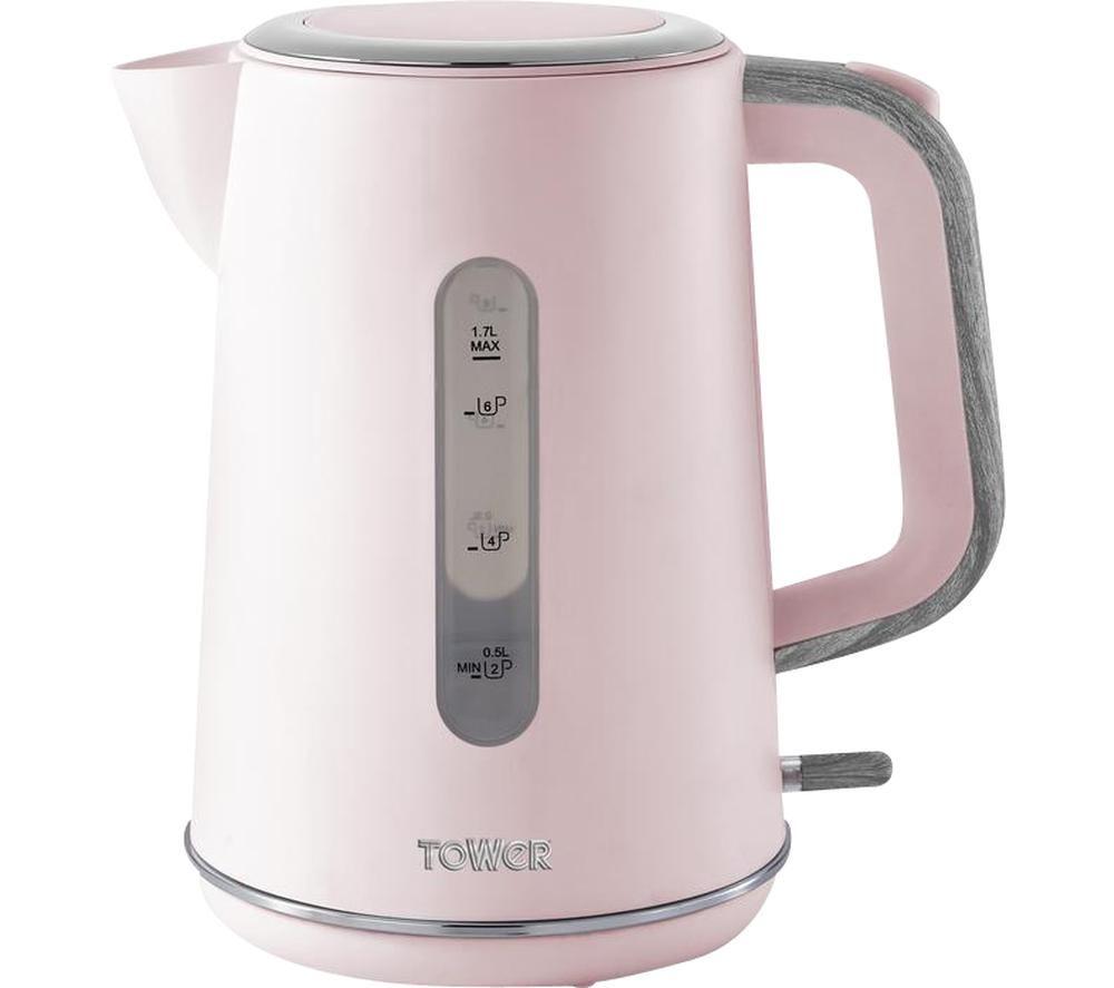 TOWER Scandi T10037PNK Jug Kettle - Pink