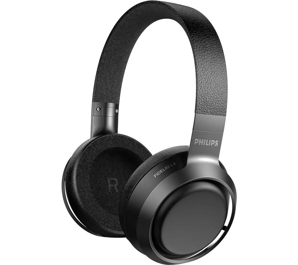 Philips Fidelio L3 Wireless Bluetooth NoiseCancelling Headphones Black