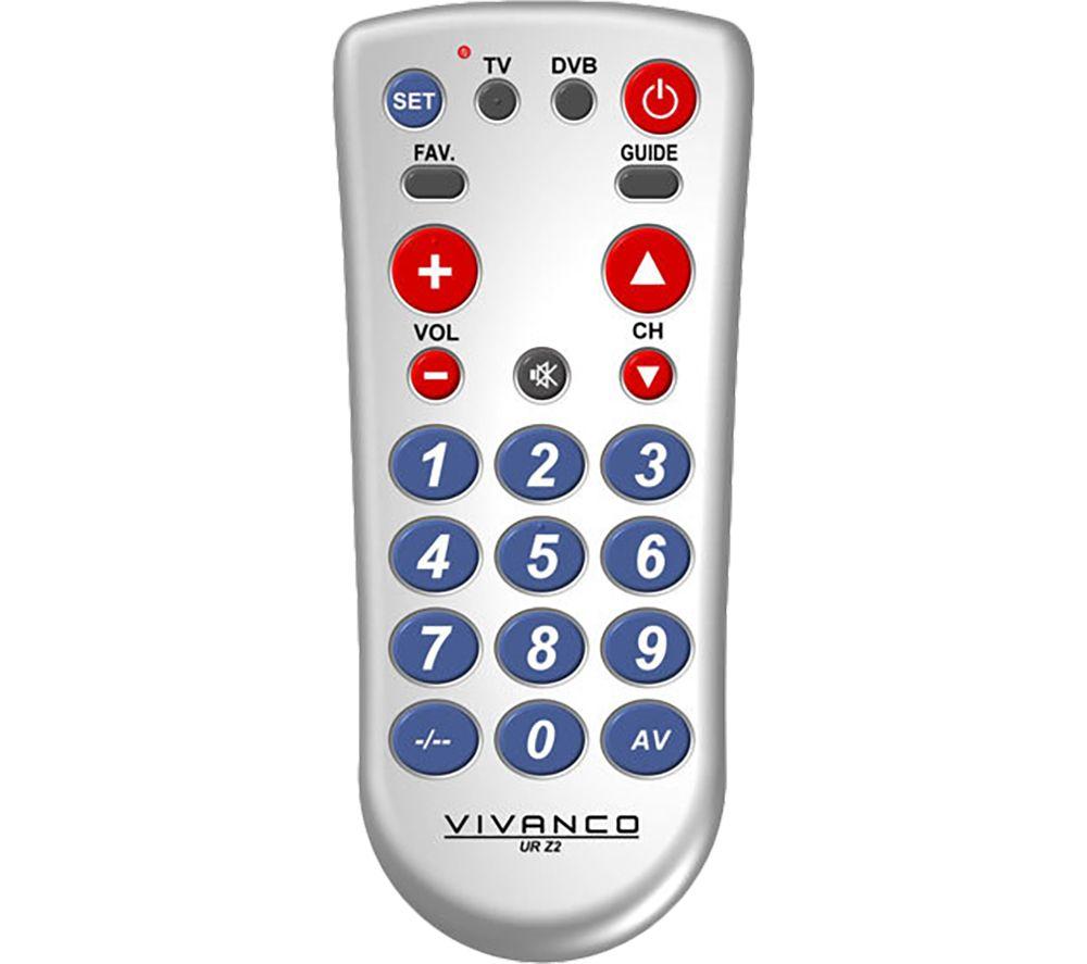Vivanco UR Z2 Universal Remote Control Silver