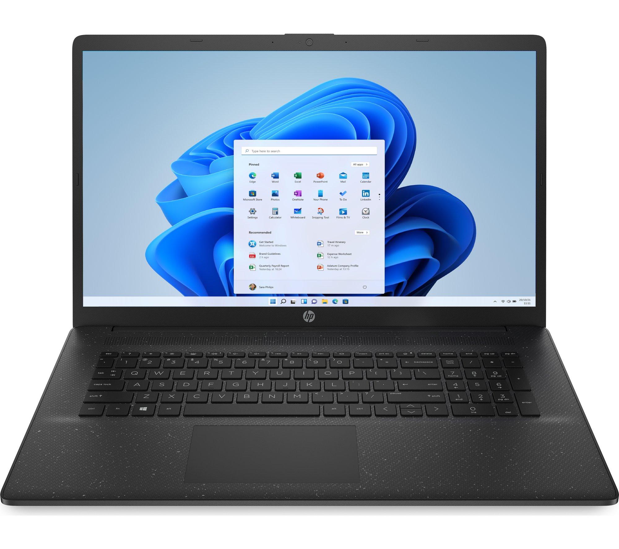 HP 17-cn0524na 17.3inch Laptop - IntelCore i3  512 GB SSD  Black  Black