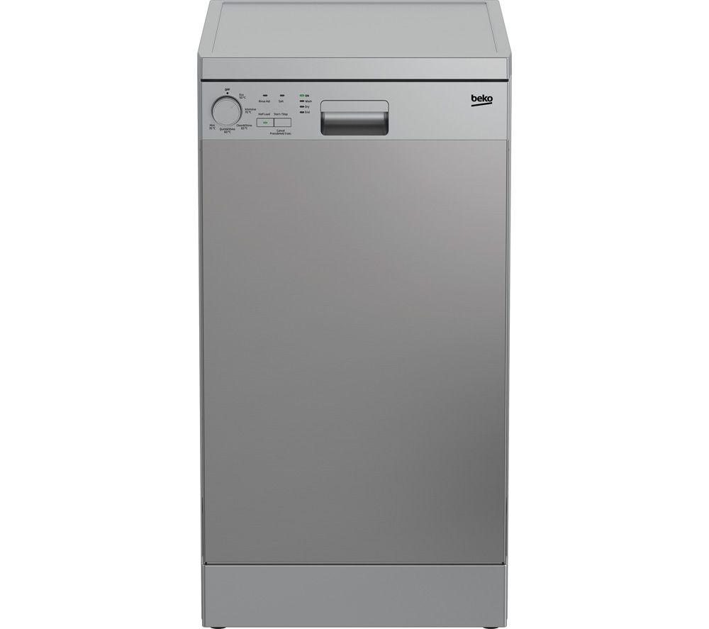 BEKO DFS05020X Slimline Dishwasher - Stainless Steel