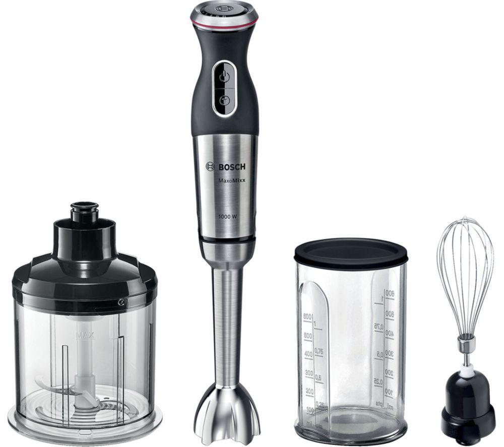 BOSCH MaxoMixx MS8CM6160G Hand Blender - Black & Stainless Steel  Stainless Steel