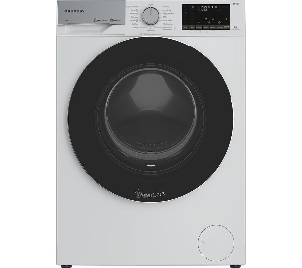 GRUNDIG FiberCatcher GW78941FW Bluetooth 9 kg 1400 Spin Washing Machine - White