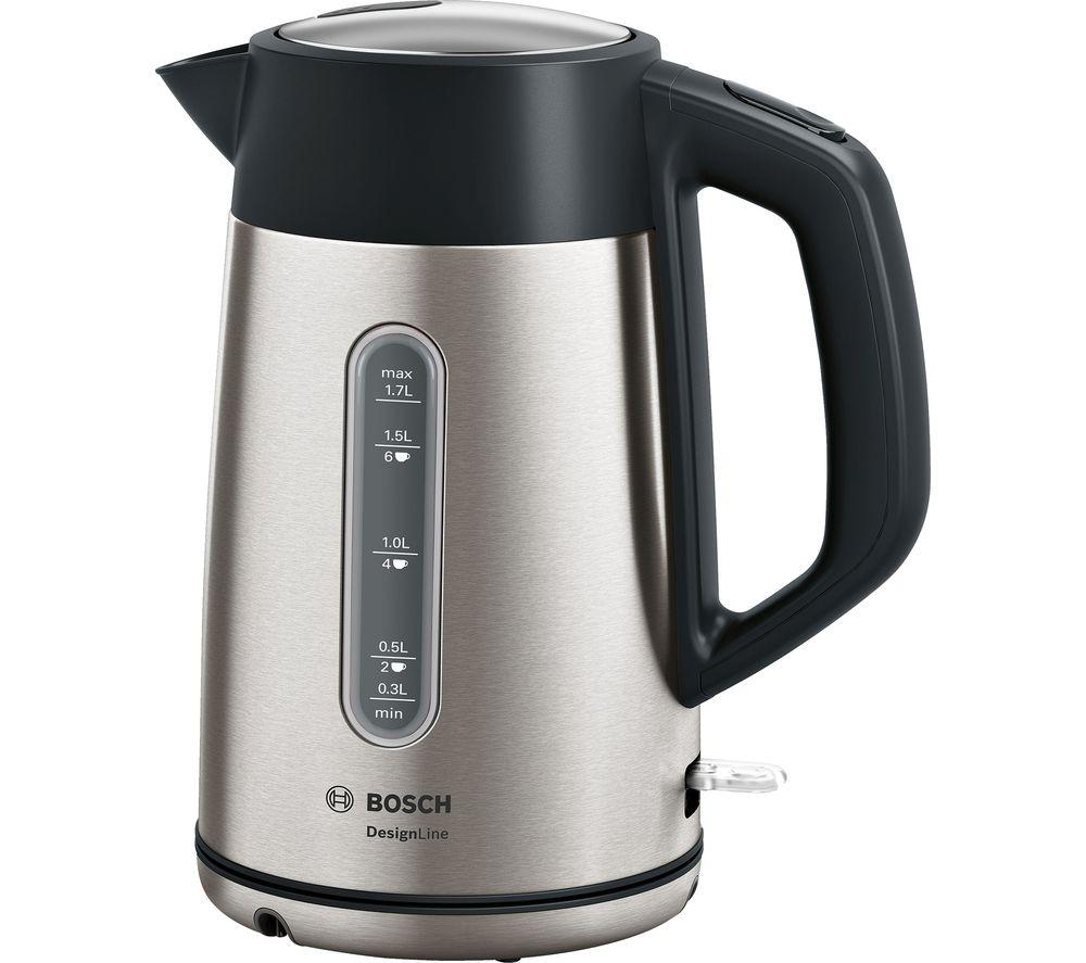 BOSCH DesignLine Plus TWK4P440GB Jug Kettle - Stainless Steel