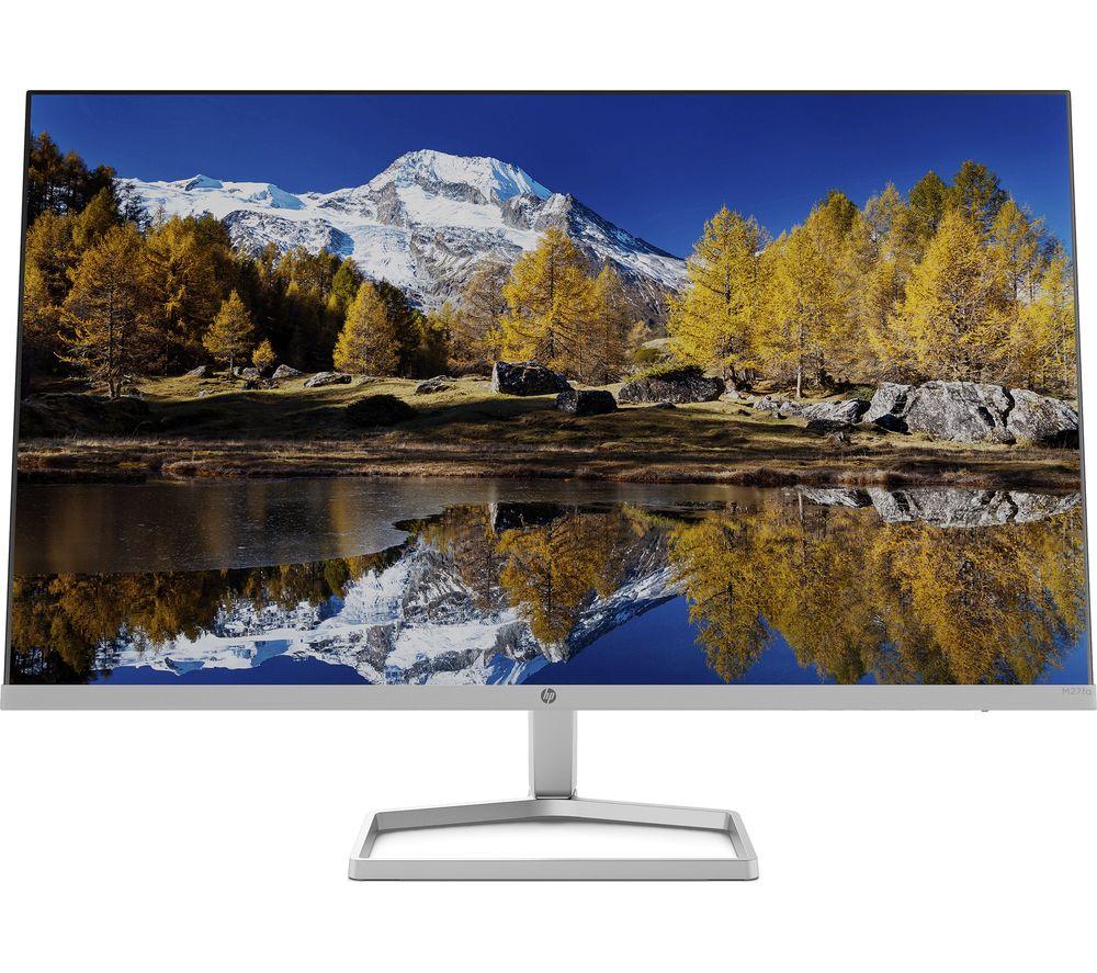 HP M27fq Quad HD 27inch IPS LCD Monitor - Silver & Black  Black Silver/Grey