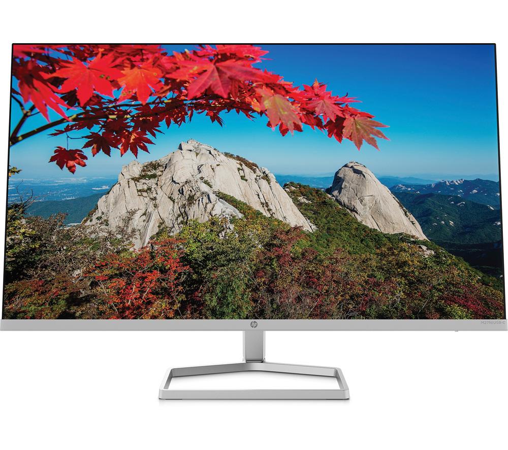 HP M27fd Full HD 27inch IPS LCD Monitor - Silver & Black  Black Silver/Grey
