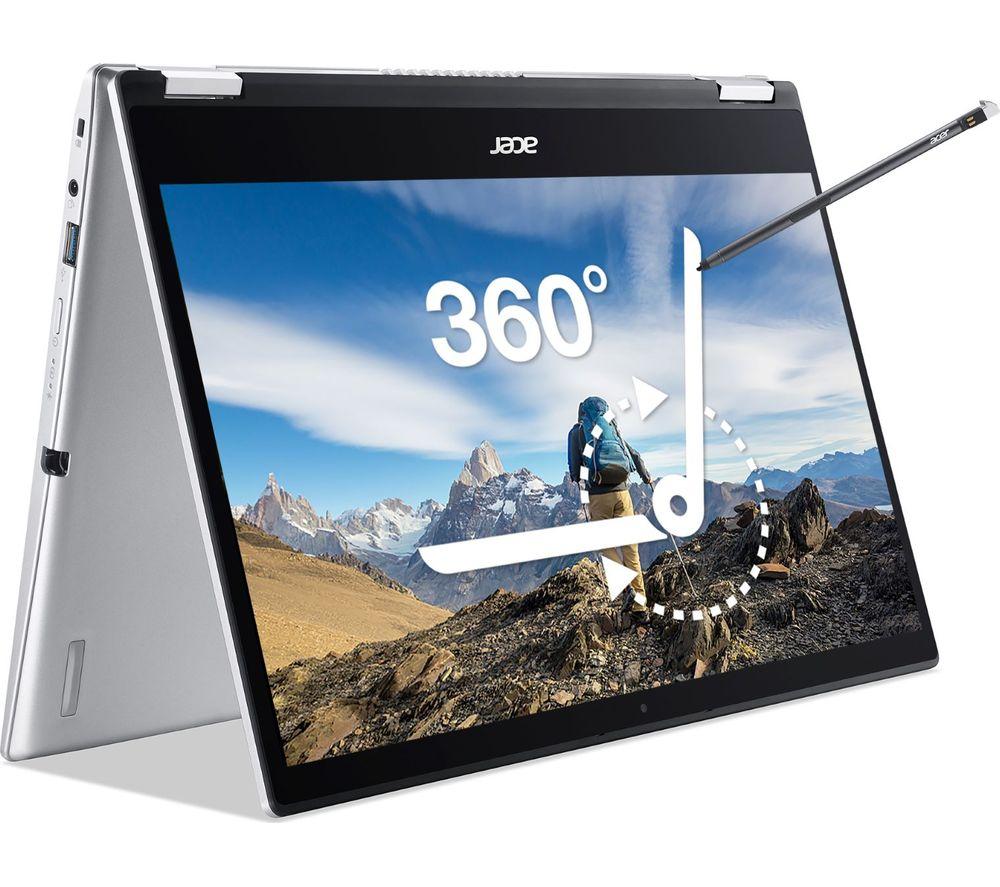 ACER Spin 1 14inch 2 in 1 Laptop - IntelPentium Silver  256 GB SSD  Silver  Silver/Grey