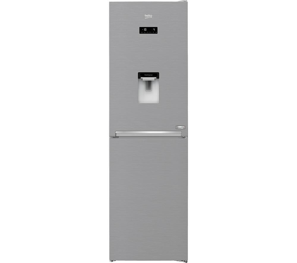 BEKO HarvestFresh CNG4601DVPS 50/50 Fridge Freezer - Stainless Steel Effect