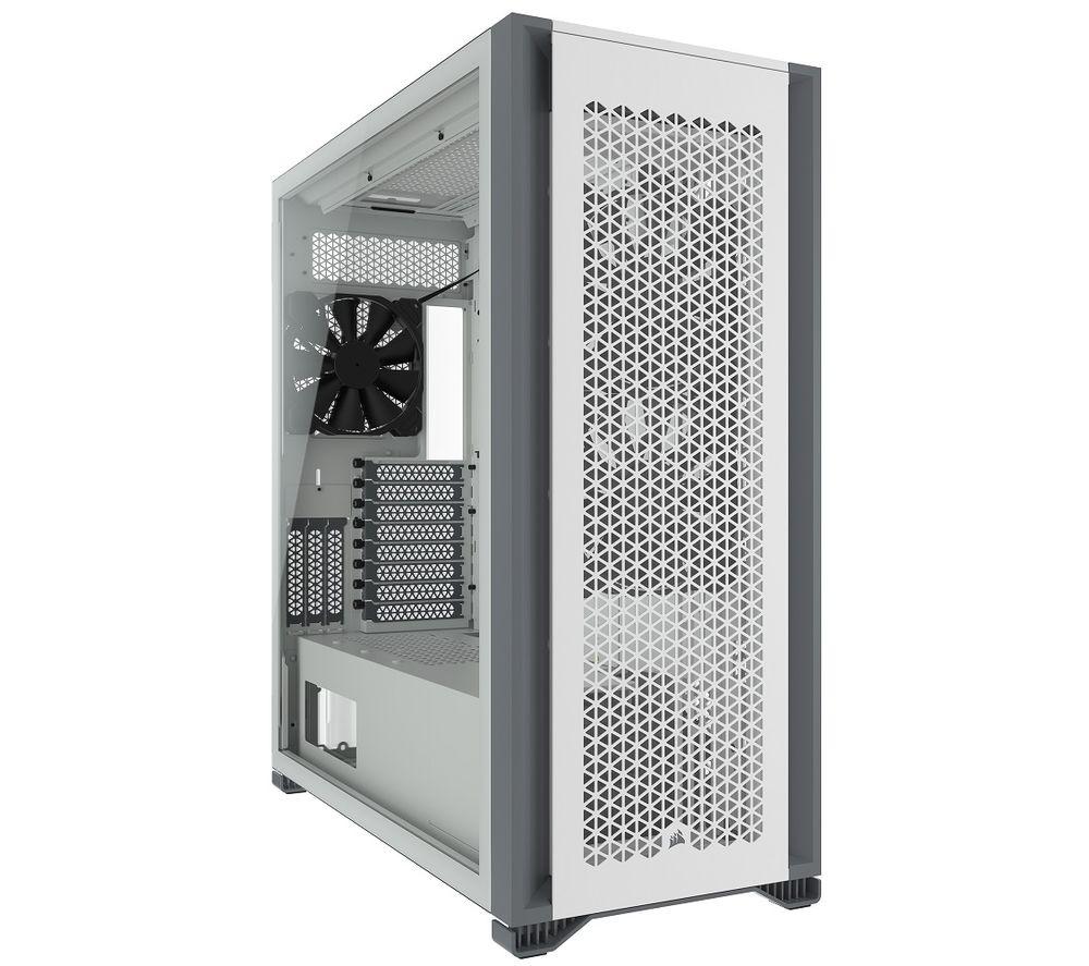 CORSAIR 7000D AIRFLOW Tempered Glass ATX Full-Tower PC Case - White
