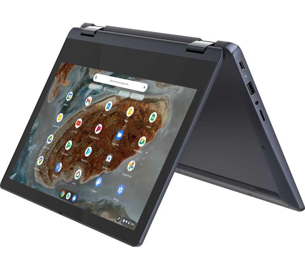 LENOVO IdeaPad Flex 3 11.6inch 2 in 1 Chromebook - MediaTek MT8183  64 GB eMMC  Blue  Blue