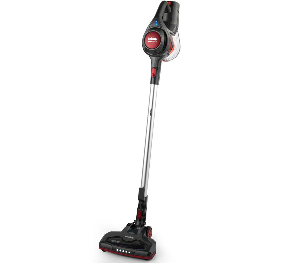 BELDRAY Air Stream 550 PET Cordless Vacuum Cleaner - Silver  Black & Red