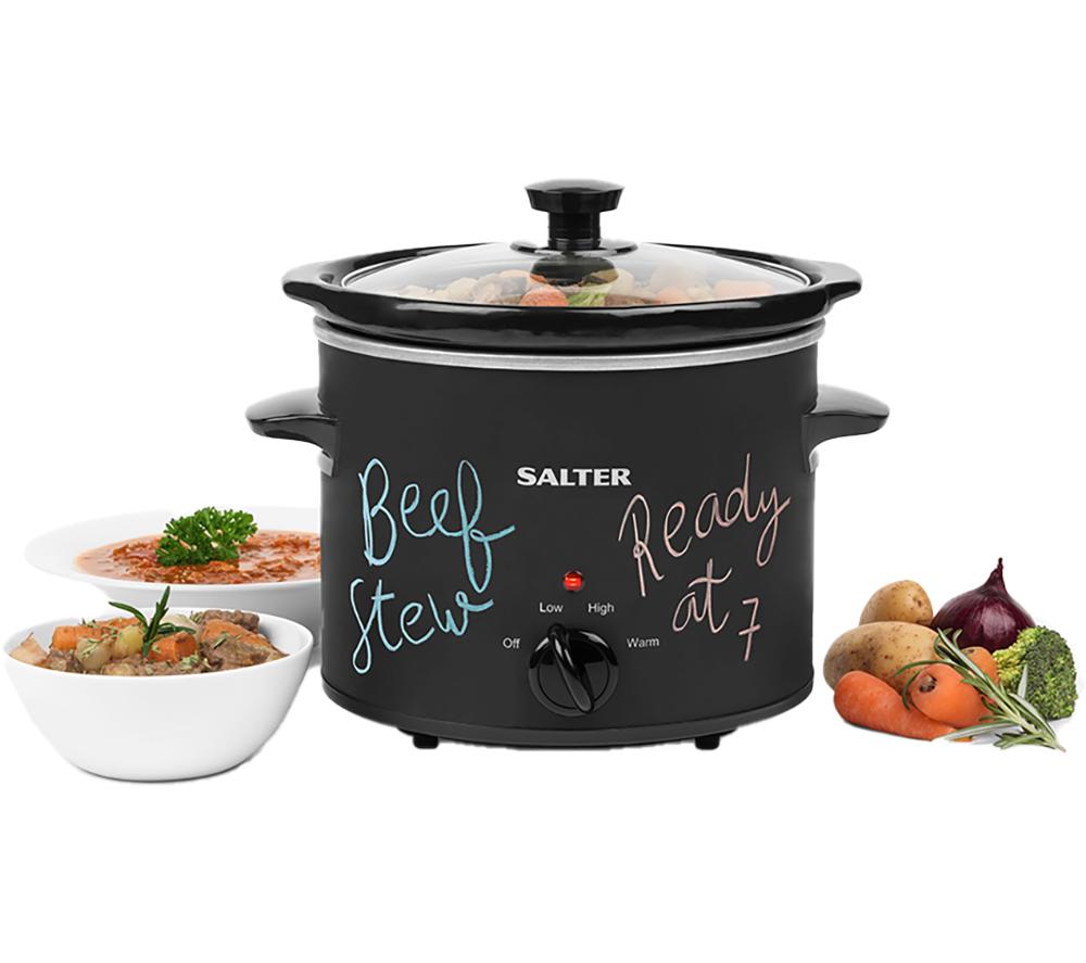 SALTER Chalkboard EK2842 Slow Cooker - Black