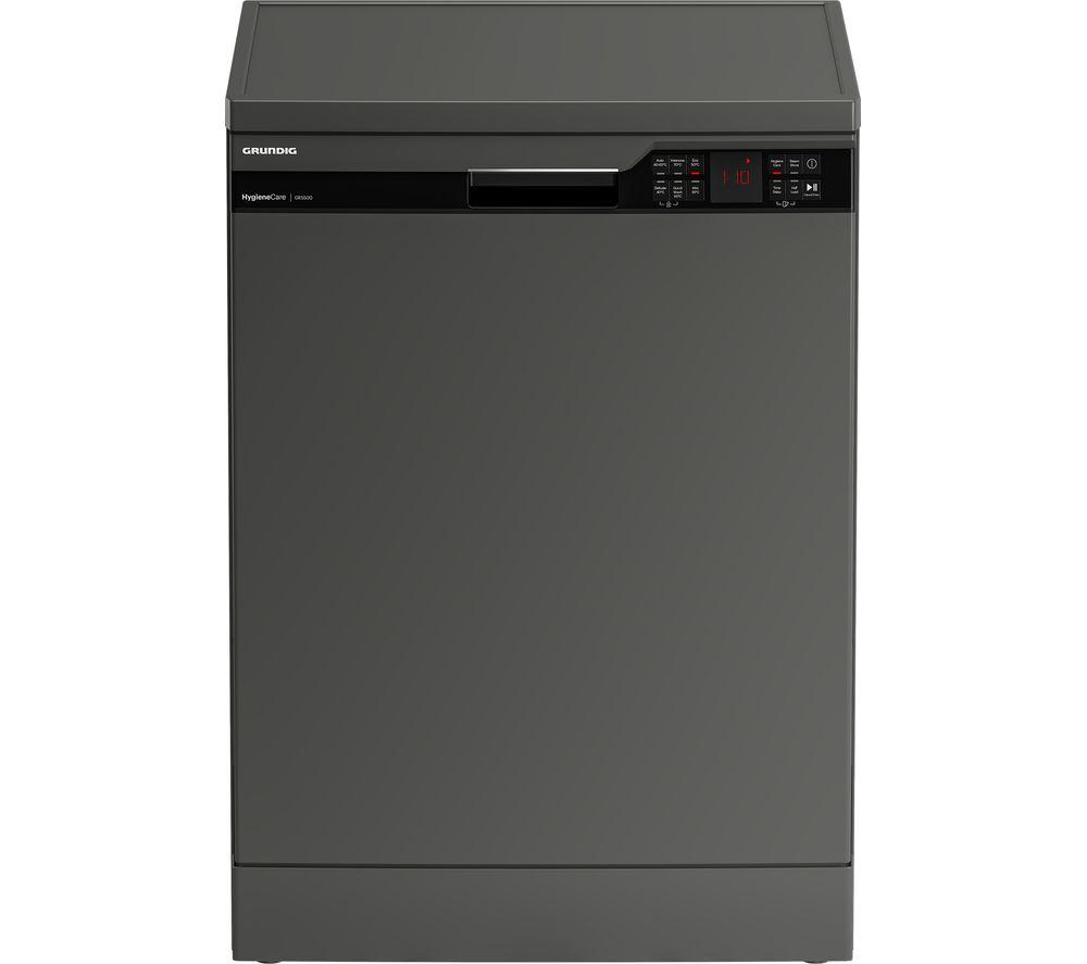 GRUNDIG GNFP3440G Full-size Dishwasher - Graphite