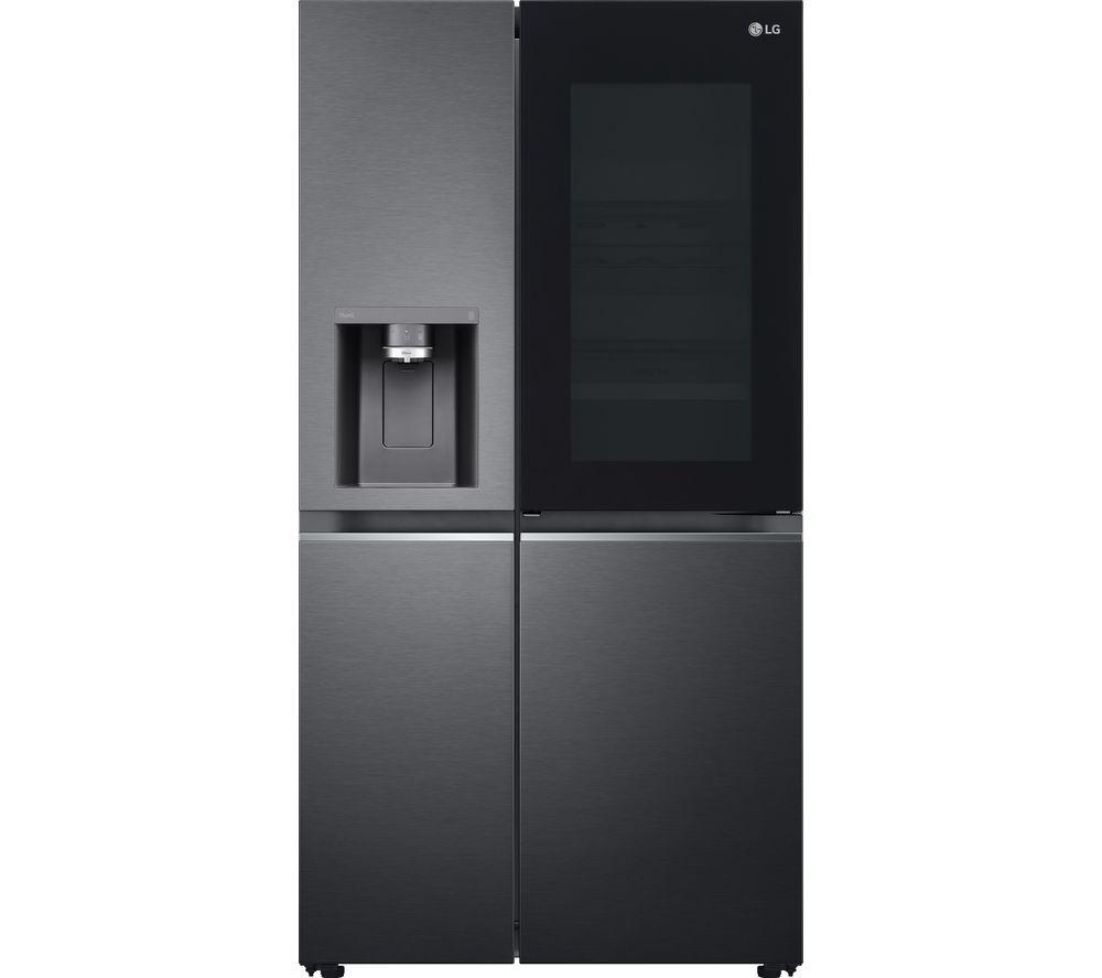 LG InstaView GSXV91MCAE American-Style Smart Fridge Freezer - Matte Black