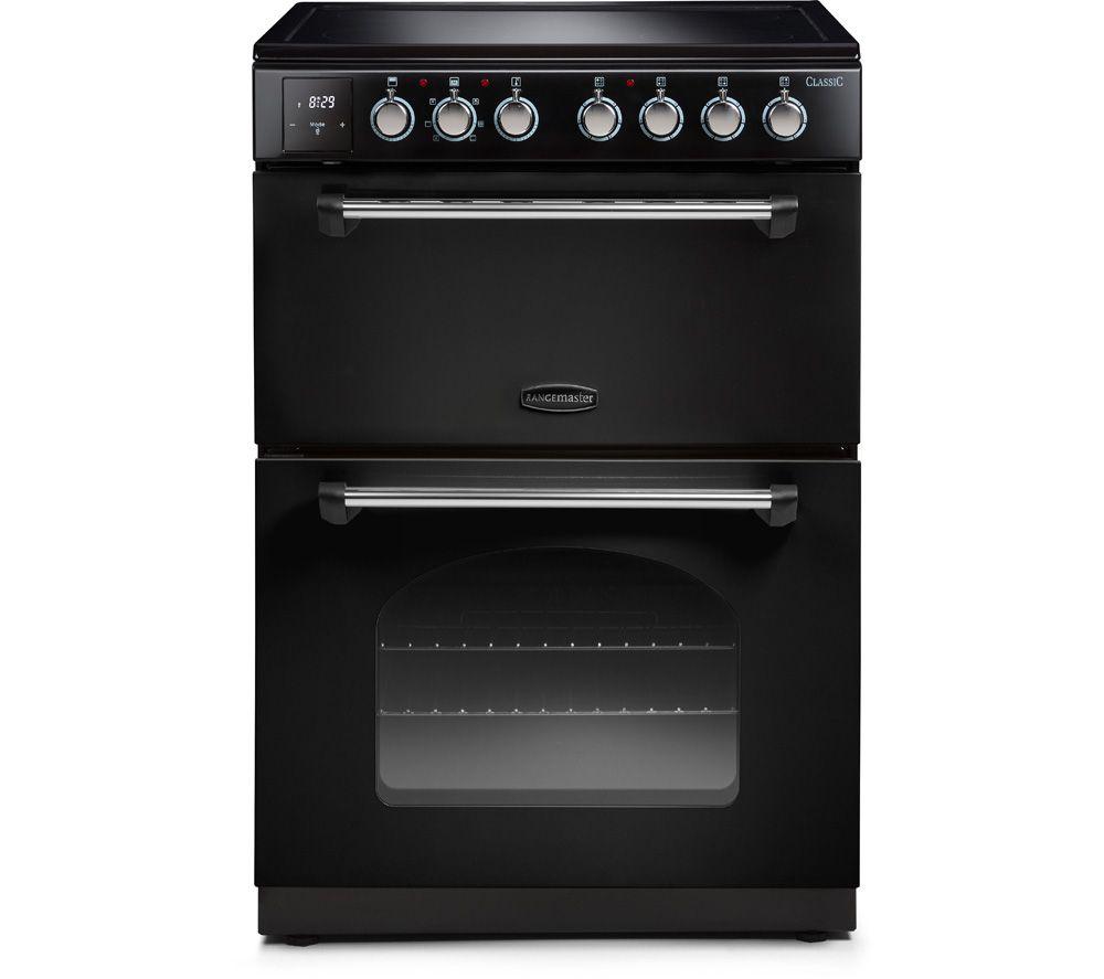 RANGEMASTER Classic CLA60ECBL/C 60 cm Electric Ceramic Cooker - Black & Chrome