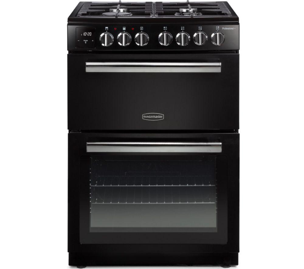 RANGEMASTER Professional Plus PROPL60DFFBL/C 60 cm Dual Fuel Cooker - Black & Chrome