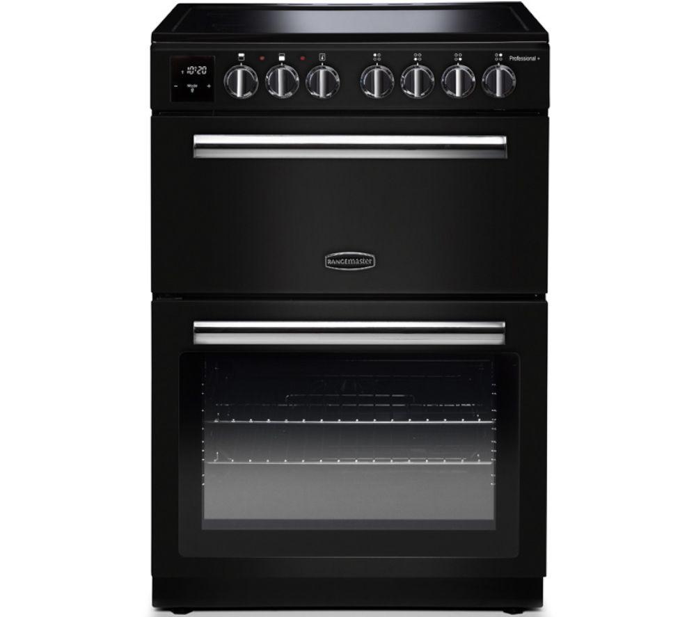 RANGEMASTER Professional 60 cm Electric Cooker - Black & Chrome