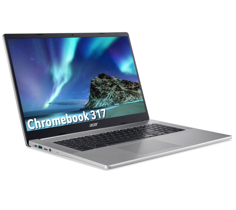 ACER 317 17.3inch Chromebook - IntelCeleron  64 GB eMMC  Silver  Silver/Grey