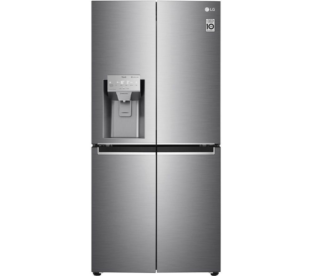 LG NatureFRESH GML844PZ6F Slim American-Style Fridge Freezer - Shiny Steel