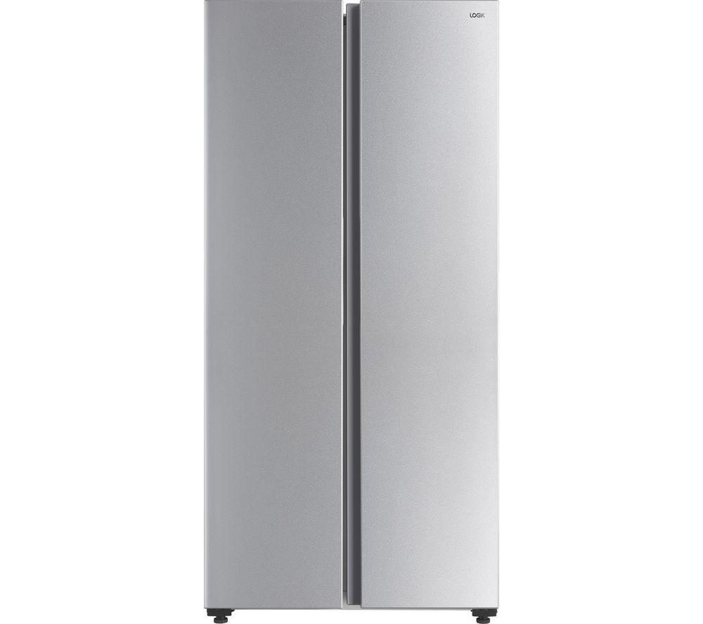 LOGIK LESSBSX22 Slim American-Style Fridge Freezer - Inox