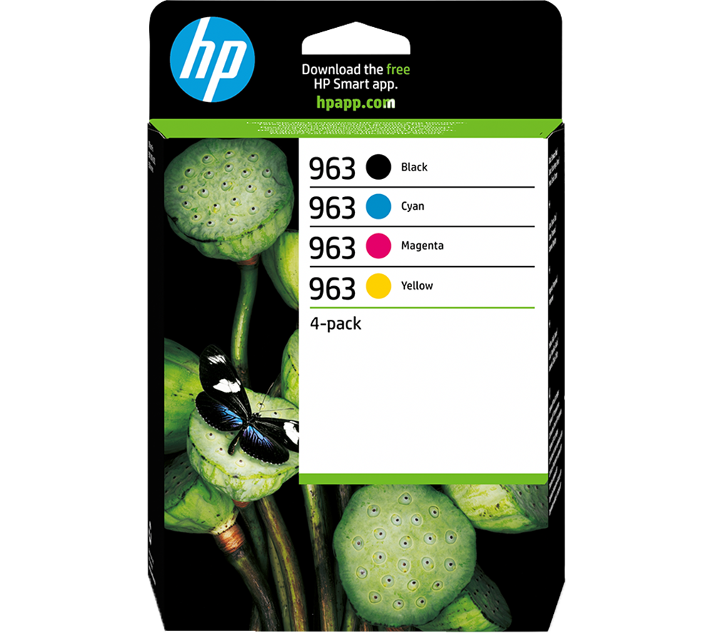 HP 963 Cyan  Magenta  Yellow & Black Ink Cartridges - Multipack