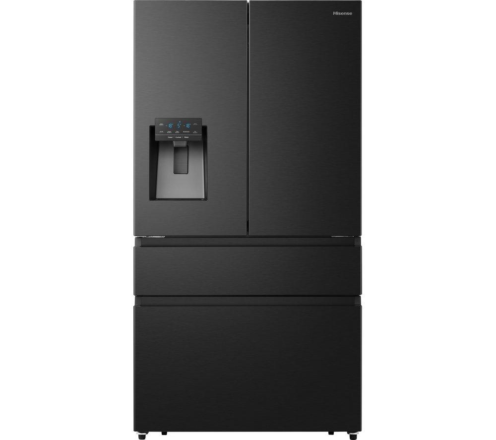 HISENSE RF728N4BFF Fridge Freezer - Black Stainless Steel  Stainless Steel