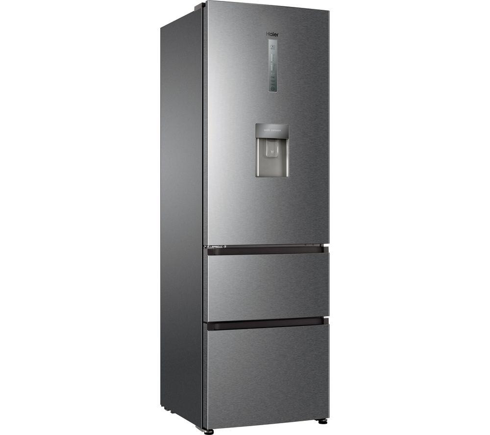 HAIER HETR3619FWMG 70/30 Fridge Freezer - Gentle Silver
