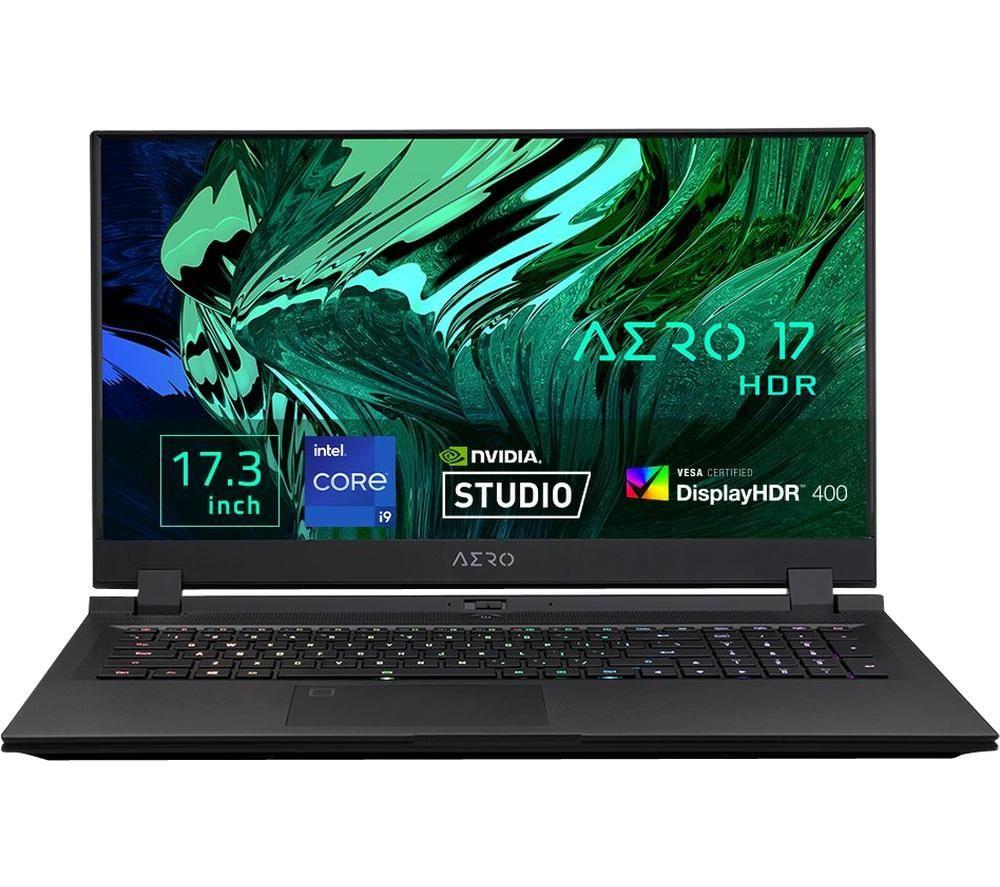 GIGABYTE AERO HDR 17YD 17.3inch Gaming Laptop - IntelCore i9  RTX 3080  1 TB SSD  Black